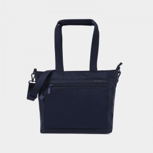 Dark Blue Hedgren Zoe Women's Tote Bags | OZC9499OE