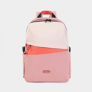 Pink Orange Hedgren Cosmos Women's Backpacks | BGW4856FG